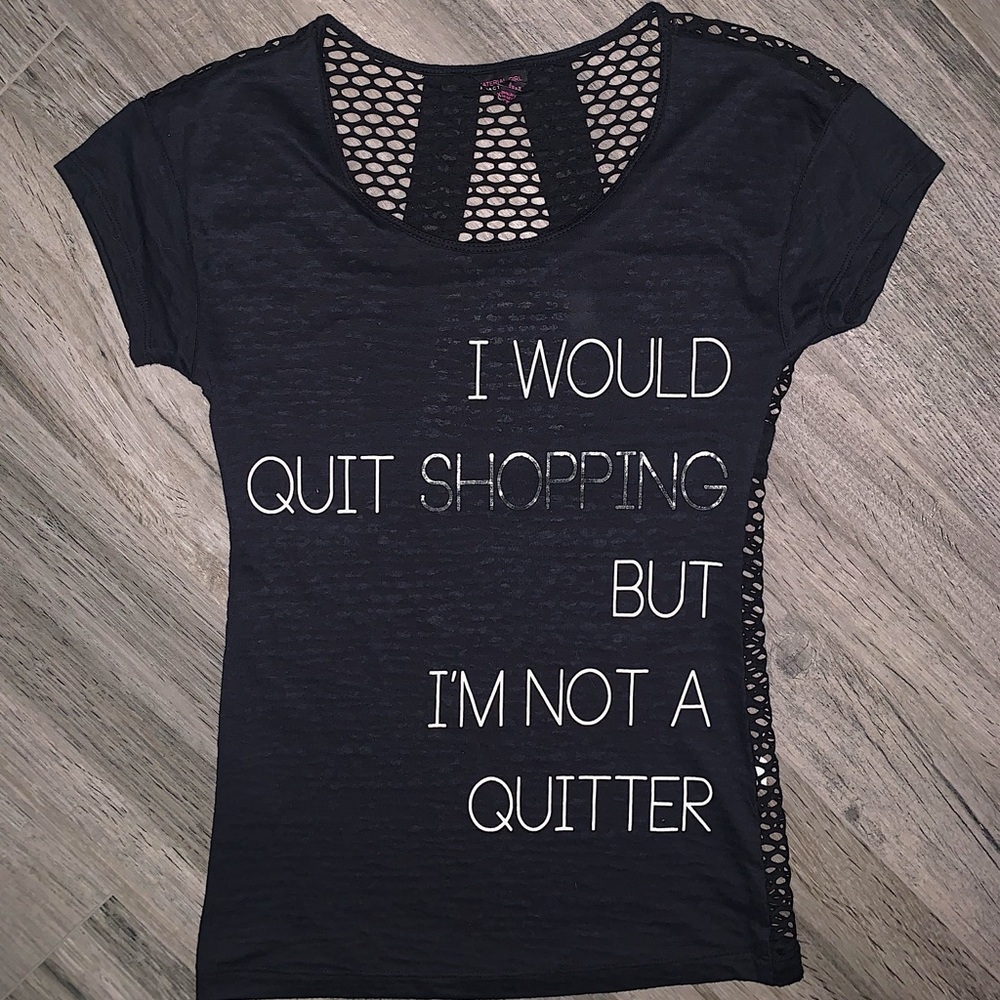 Material Girl Active Black Graphic Tee